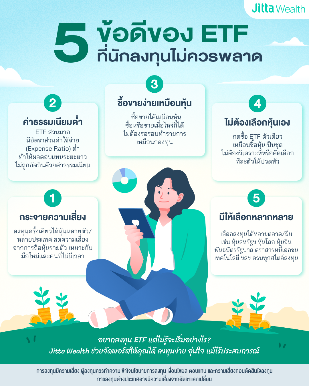 ETF ดีอย่างไร? 5 ข้อดีที่ทำให้ ETF กลายเป็นสินทรัพย์ยอดนิยมของนักลงทุนทั่วโลก